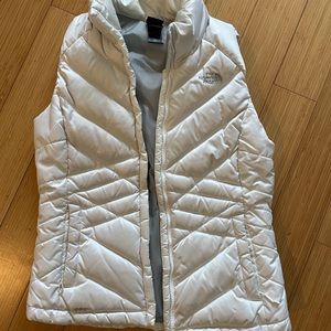 White Northface Vest